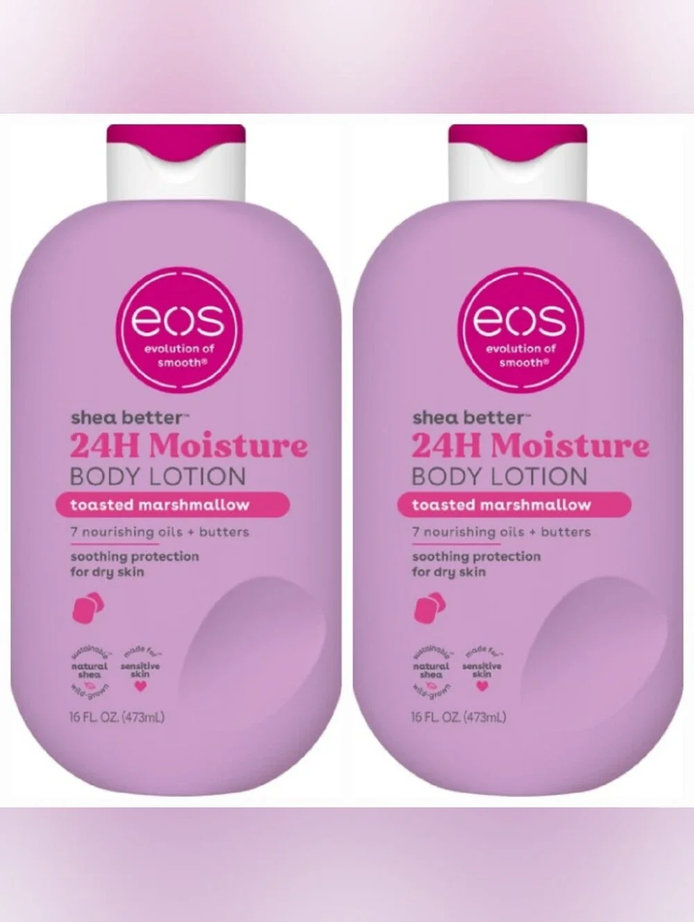 eos Toasted Marshmallow 24H Moisture Body Lotion